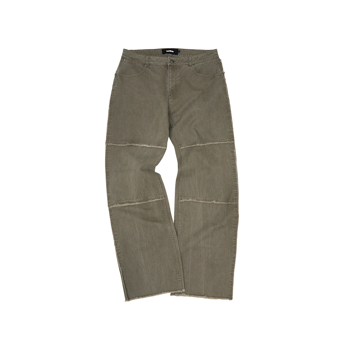 MEA01B6B01-OL MEA Vintage Washed Semi-Boots Cut Pants Olive