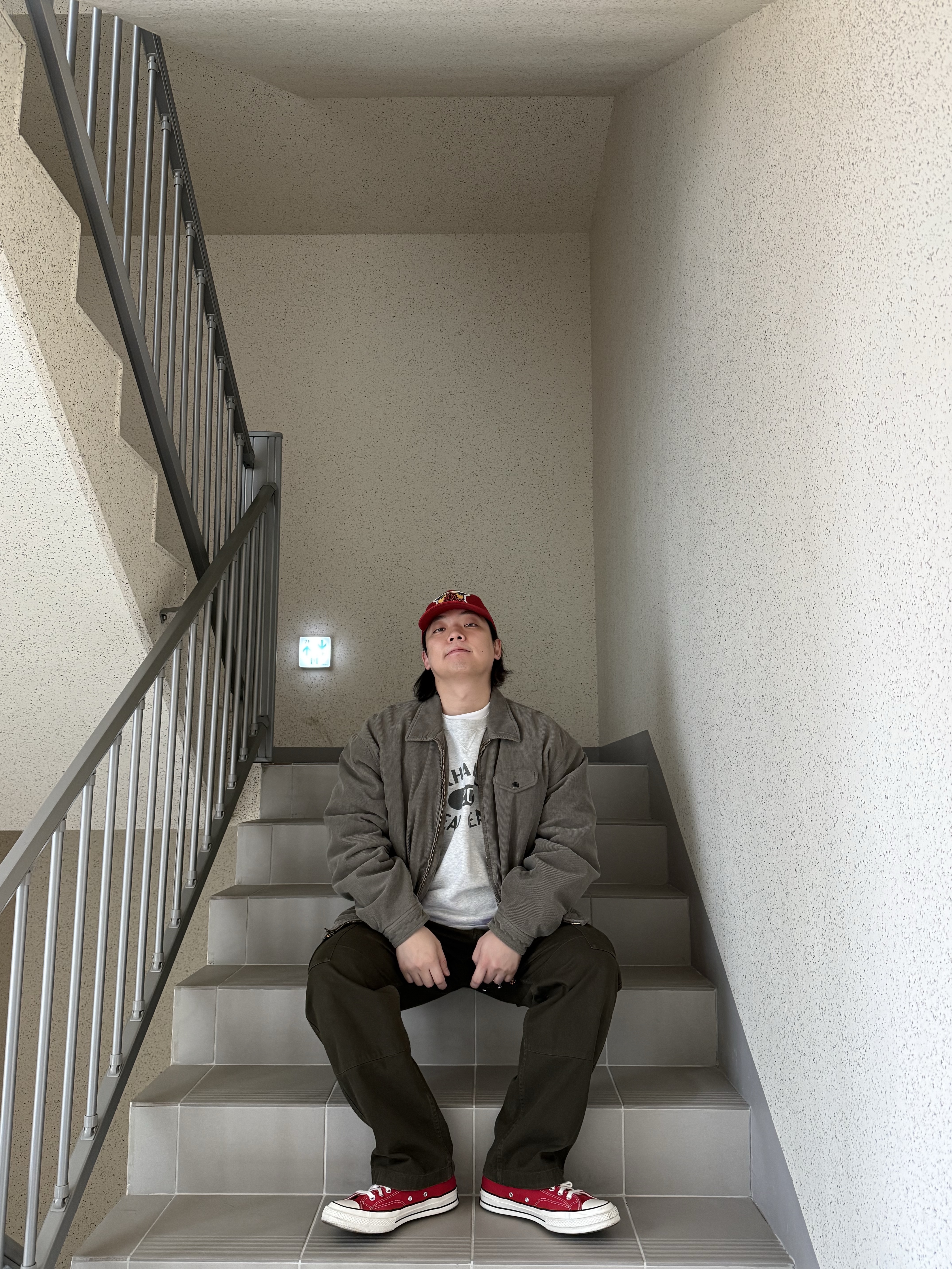 Converse Chuck 70 Ox Vintage Canvas Enamel Red 착용 스타일 - 6