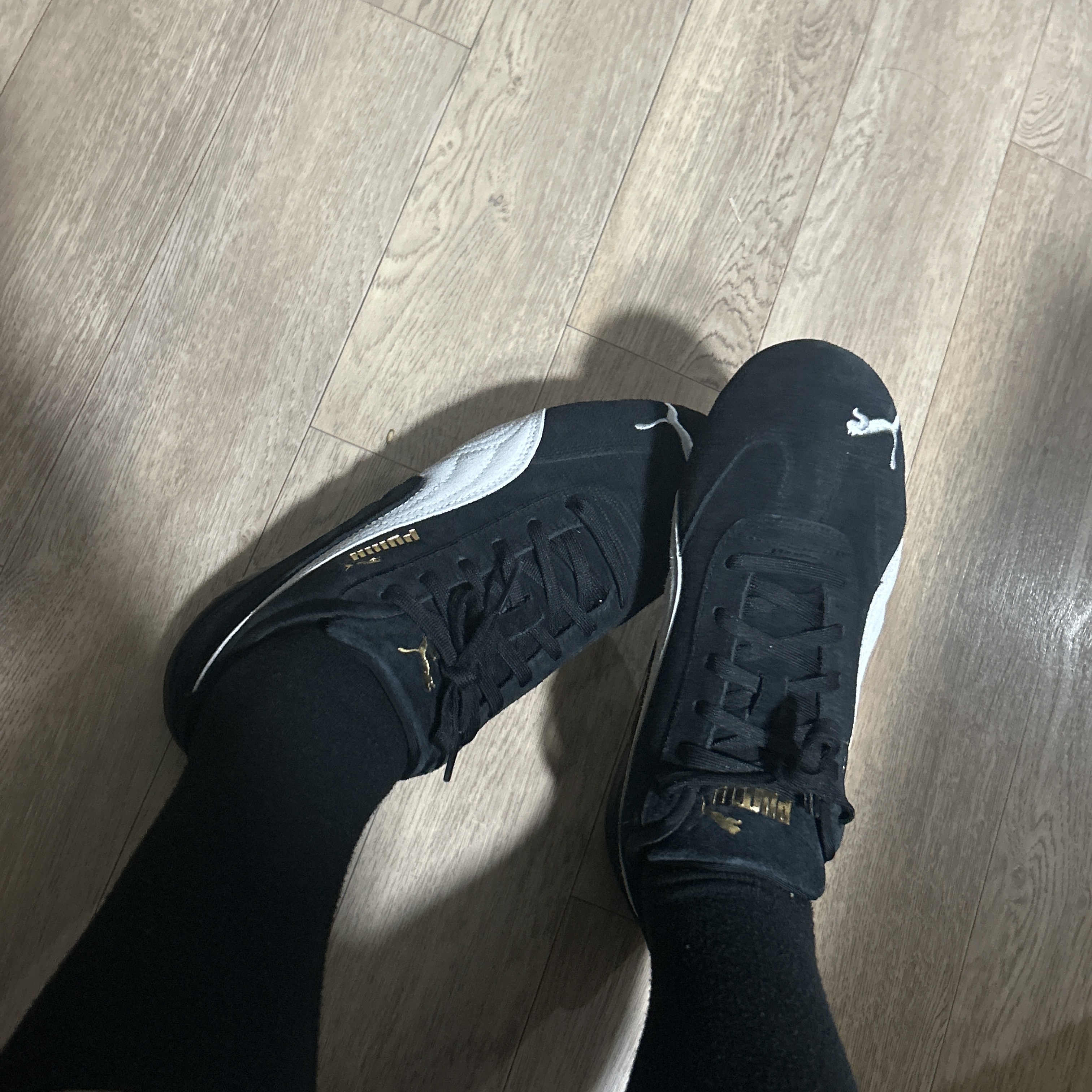 Puma Speedcat OG Black White 착용 스타일