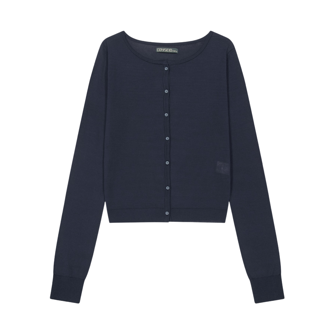 코이세이오 038 컬러 버튼 가디건 네이비(COYSEIO 038 Colored Button Cardigan Navy) - 1