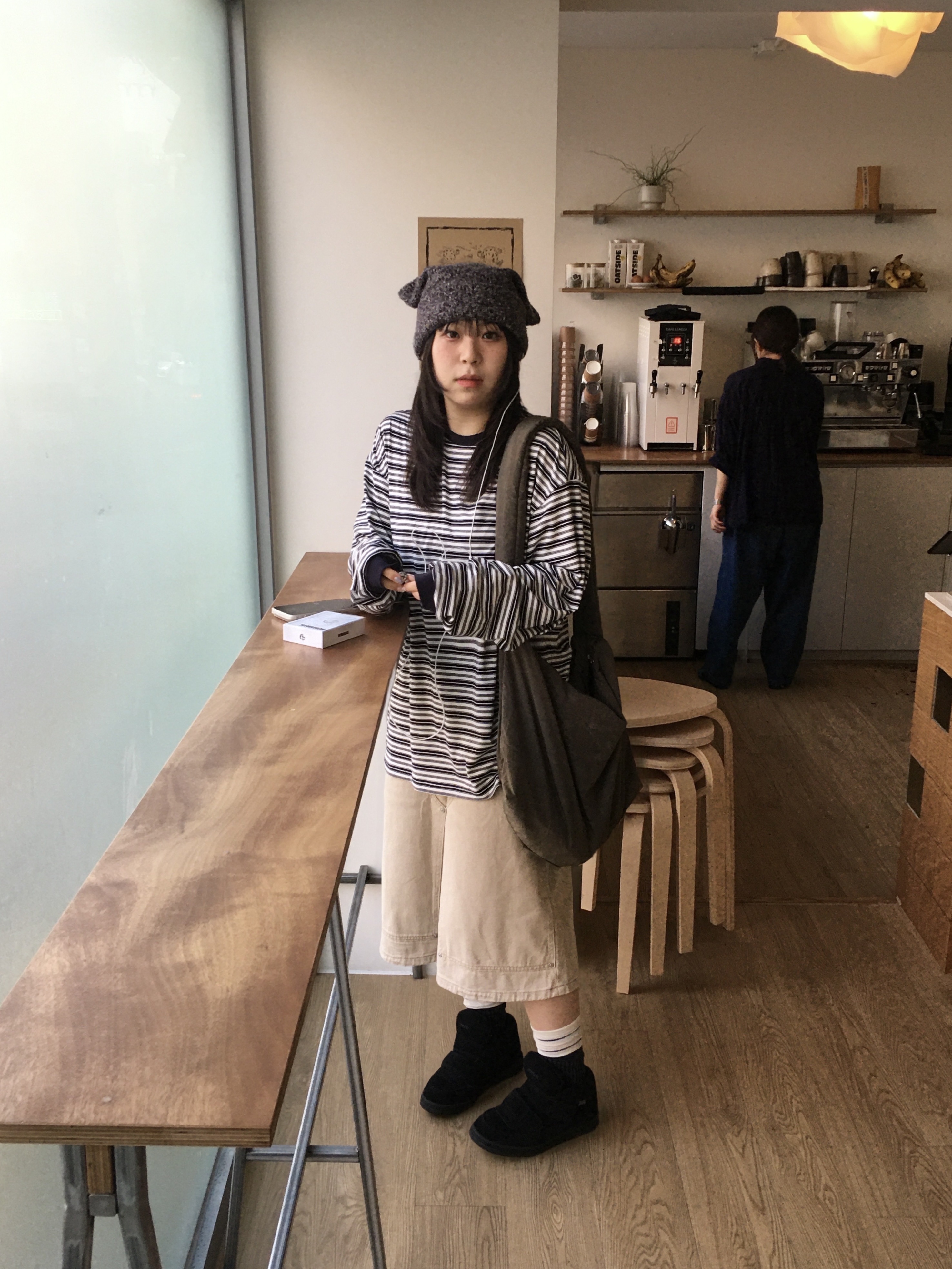 COYSEIO Coy Bumble Sneakers Black 착용 스타일