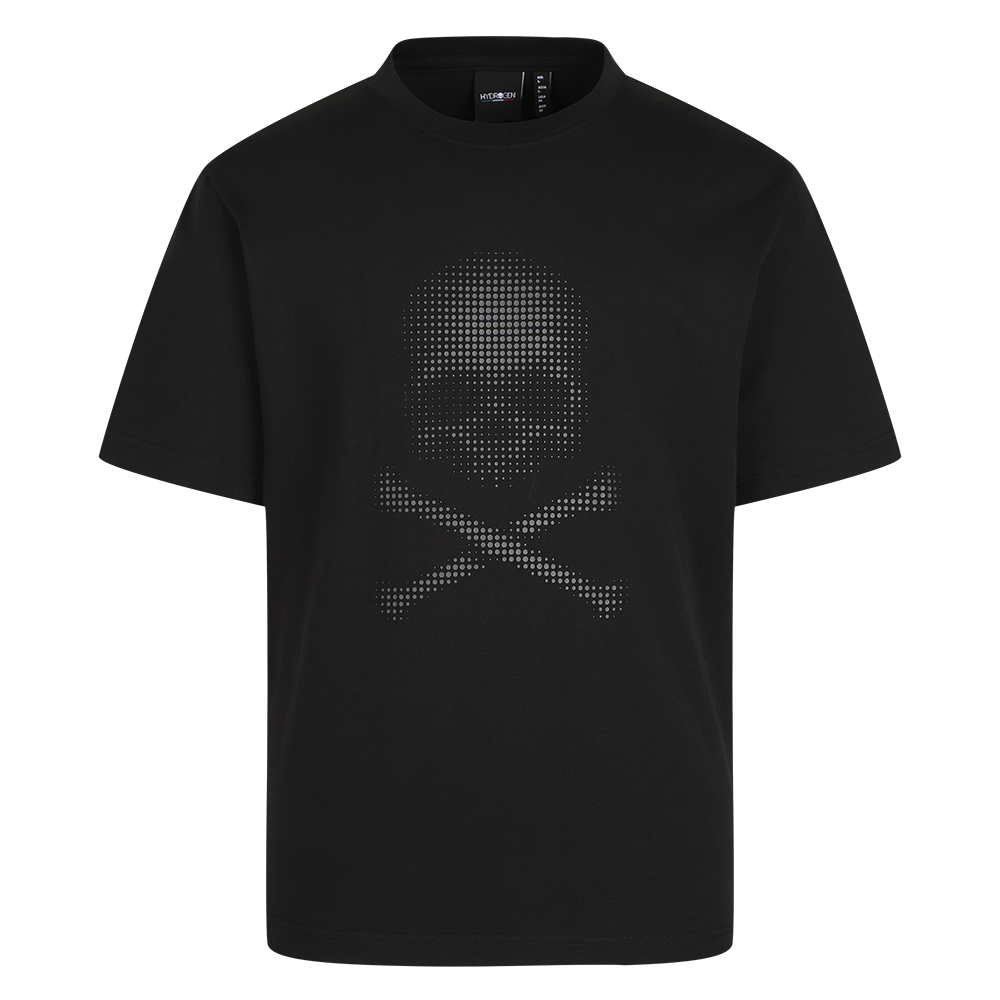 H11F2TR228 HYDROGEN Men's Archive Bone-Z T-Shirt Black