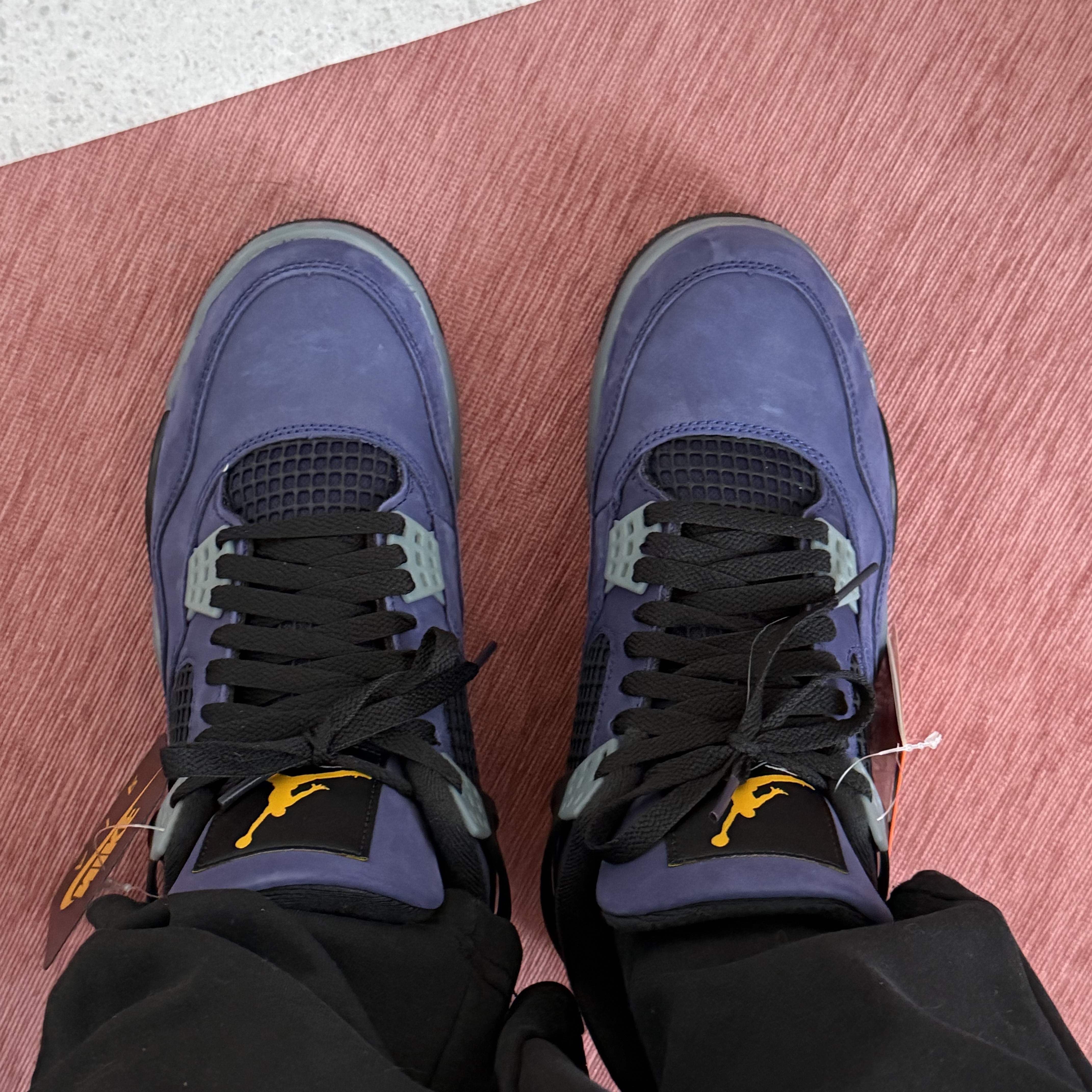Jordan 4 Retro Imperial Purple 착용 스타일 - 3