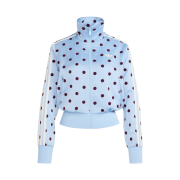 (W) Adidas Originals Satin Polka Dot Track Top Clear Sky - KR Sizing