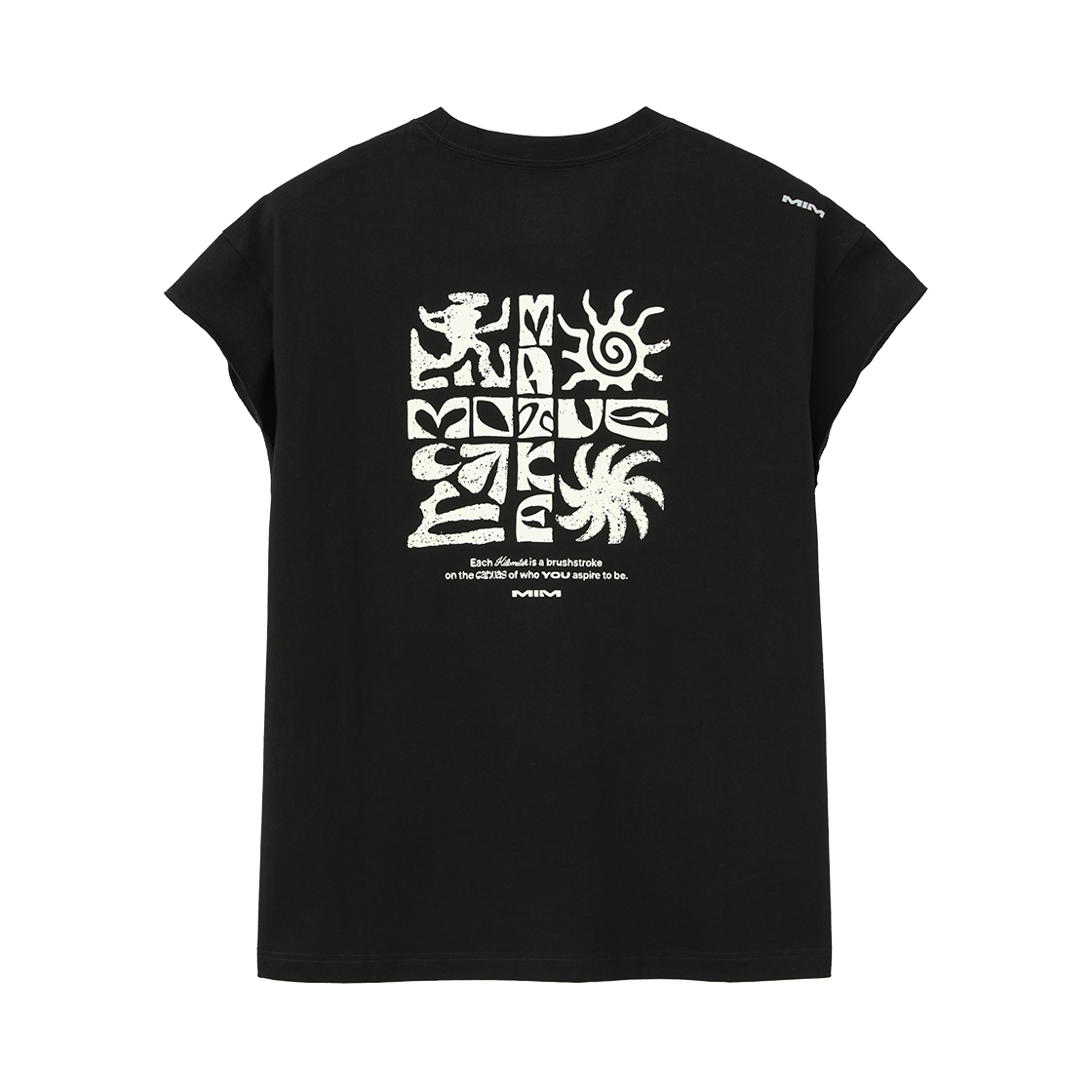 엠아이엠 크로스 로고 슬리브리스 블랙(MIM Cross Logo Sleeveles Black)