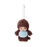 Monchhichi Bebichhichi Bighead Boy Key Chain Brown