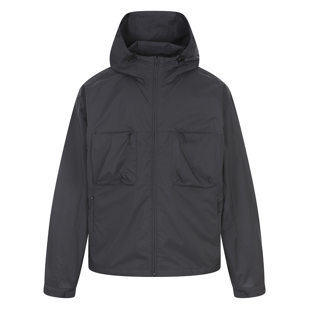 하이드로겐 유니 이퀼리브리움 바람막이 자켓 - 후드형 그레이(HYDROGEN Unisex Equilibrium Hooded Windbreaker Grey)