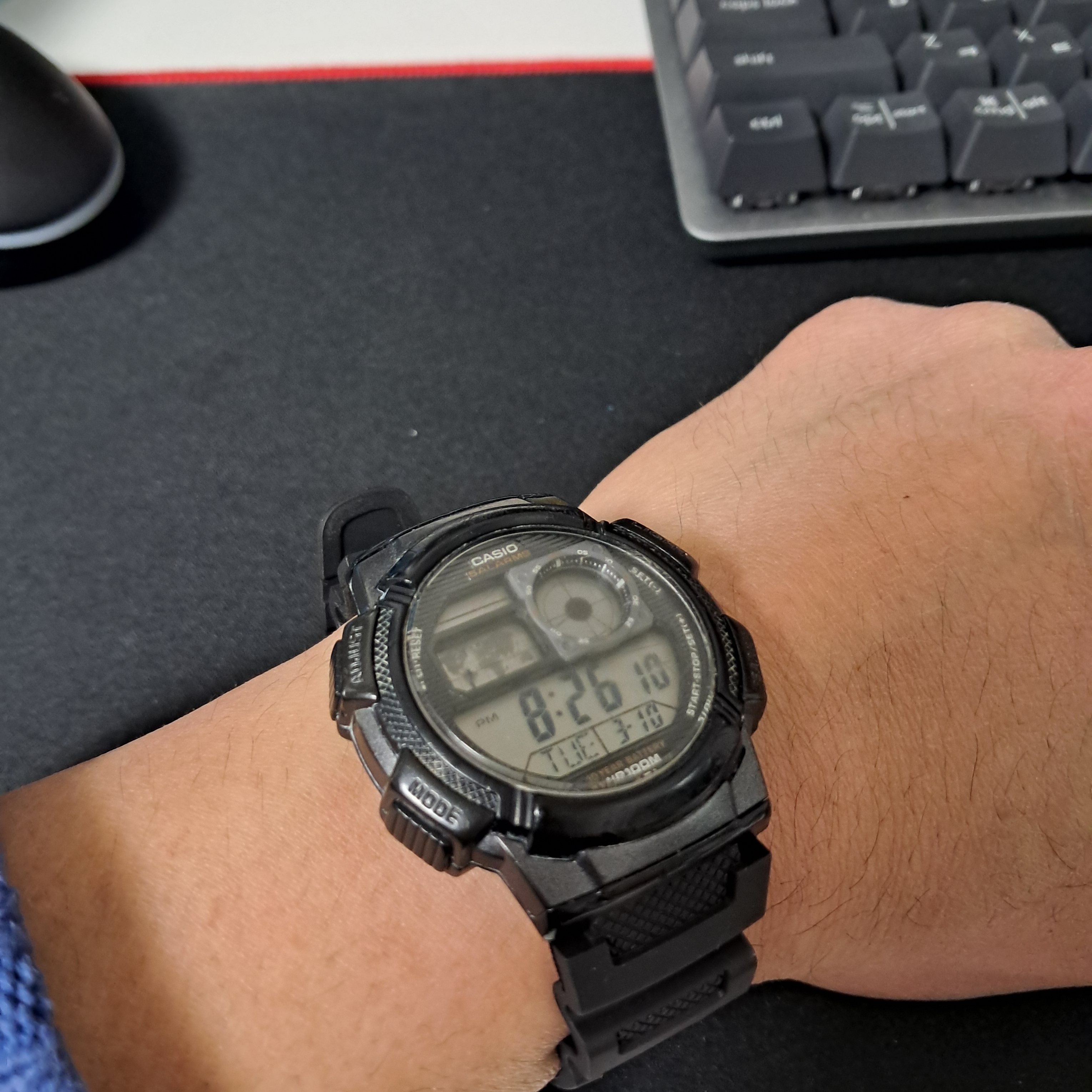 Casio AE-1000W-1AV 착용 스타일 - 1