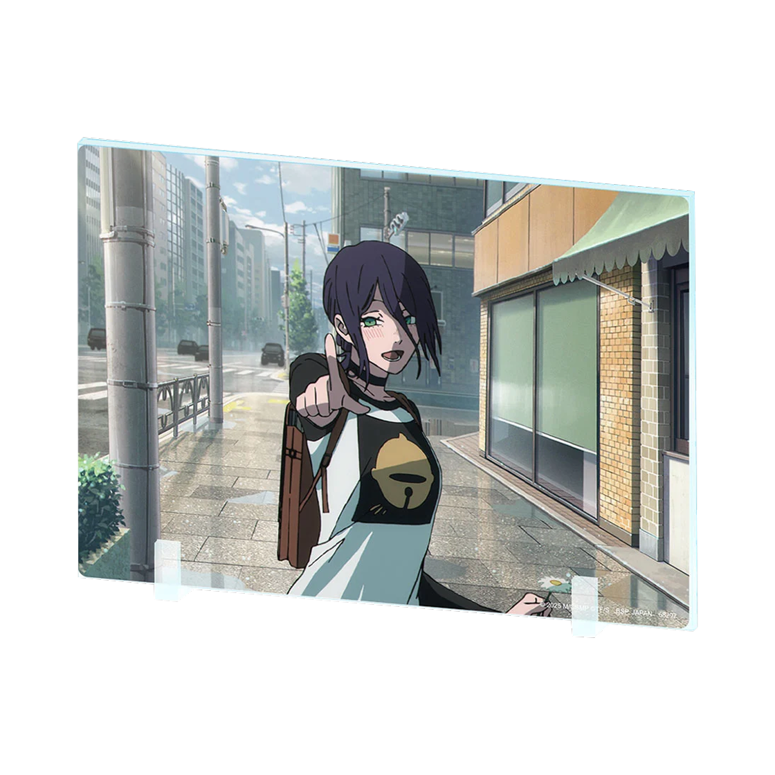 반다이 제일복권 쵸코토 무비 체인소 맨 레제 편 B상 메모리얼 아크릴 보드 A 버전(Bandai Ichiban Kuji Chokotto Movie Chainsaw Man Reze Arc B Prize Memorial Acrylic Board A Ver.) - 1