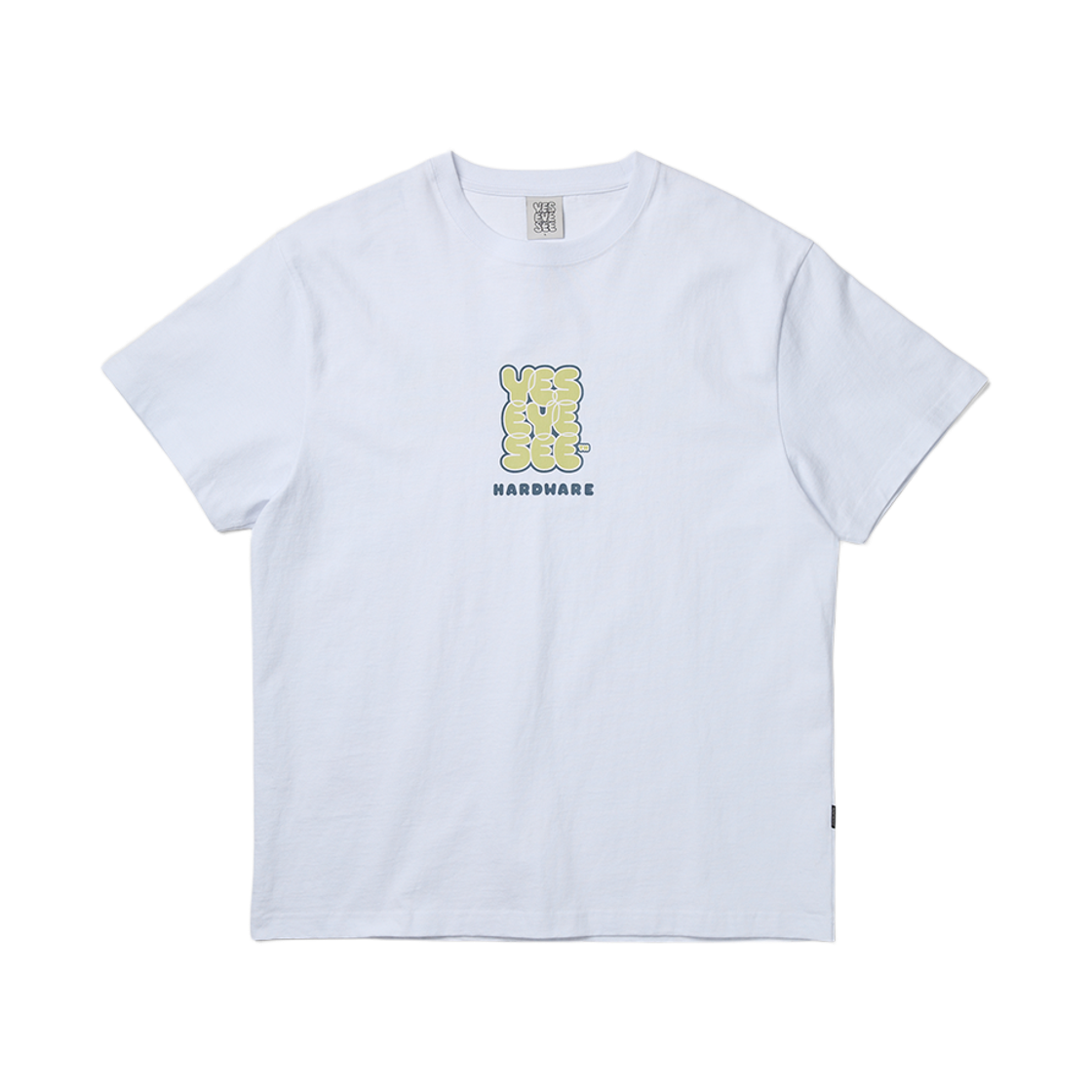 [더블적립]예스아이씨 씨로고 하드웨어 티 화이트