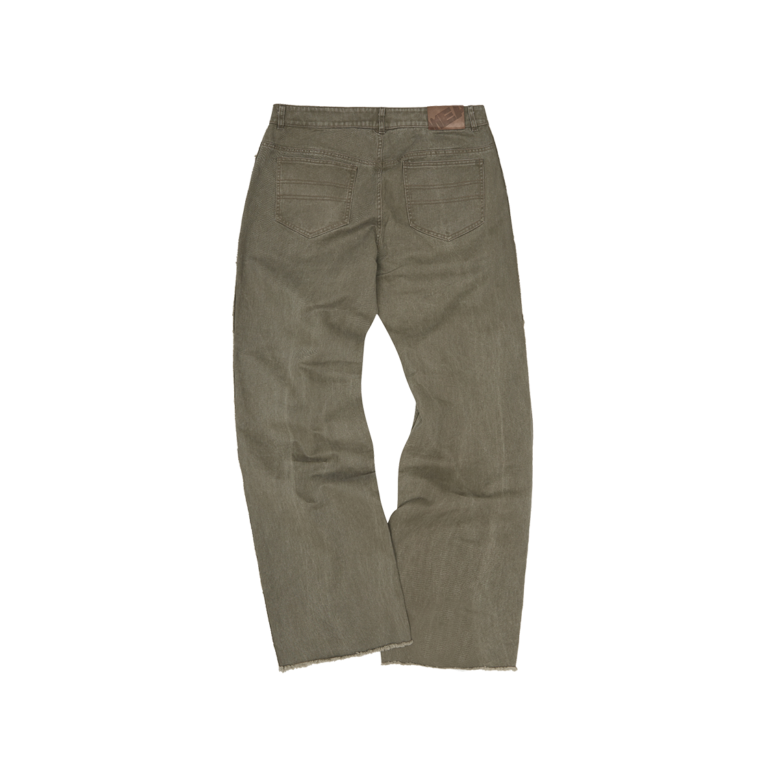 메아 빈티지 워시드 세미 부츠컷 팬츠 올리브(MEA Vintage Washed Semi-Boots Cut Pants Olive) - 2