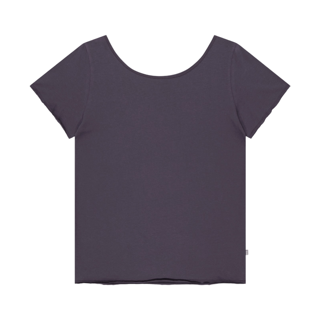 코이세이오 038 루즈 오프 숄더 티셔츠 퍼플(COYSEIO 038 Loose Off-Shoulder T-Shirt Purple)