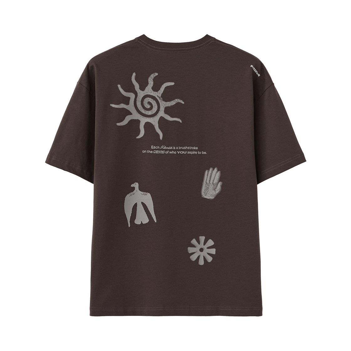 엠아이엠 사일런트 뮤럴 티셔츠 다크 브라운(MIM Silent Mural T-shirt Dark Brown)