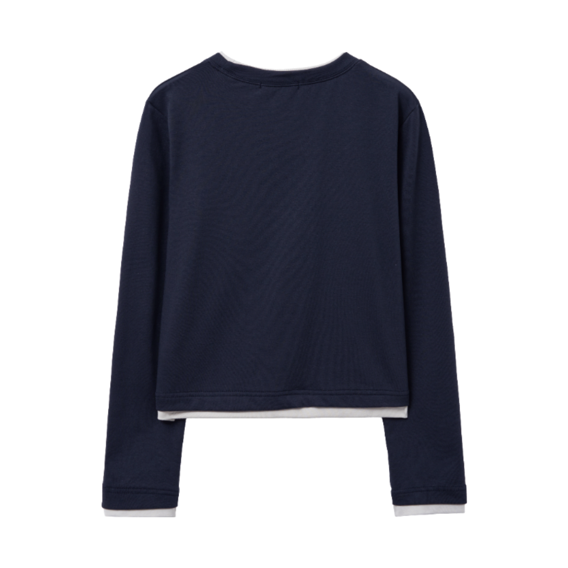 슬릭글로우 컬러 레이어드 버튼 롱 슬리브 네이비(SLEEKGLOW Color Layered Button Long Sleeve Navy) - 2