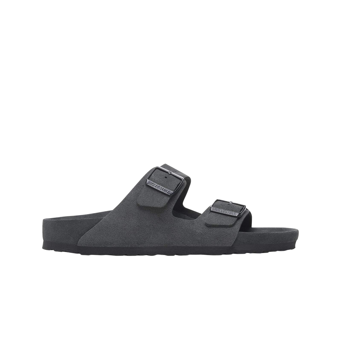 1018402 Birkenstock Arizona Suede Leather Allover Charcoal - Narrow