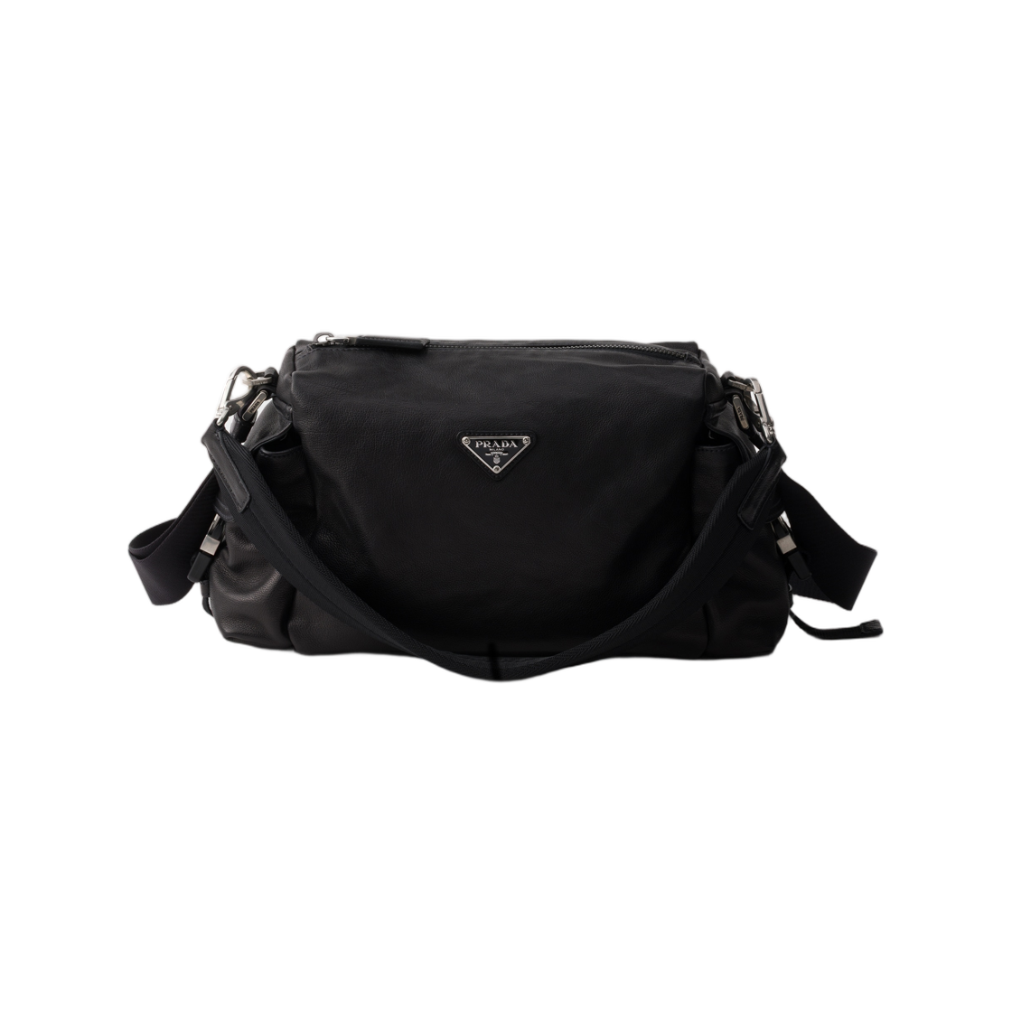2VH206-2HE8-F0002 Prada Explore Leather Bag Black