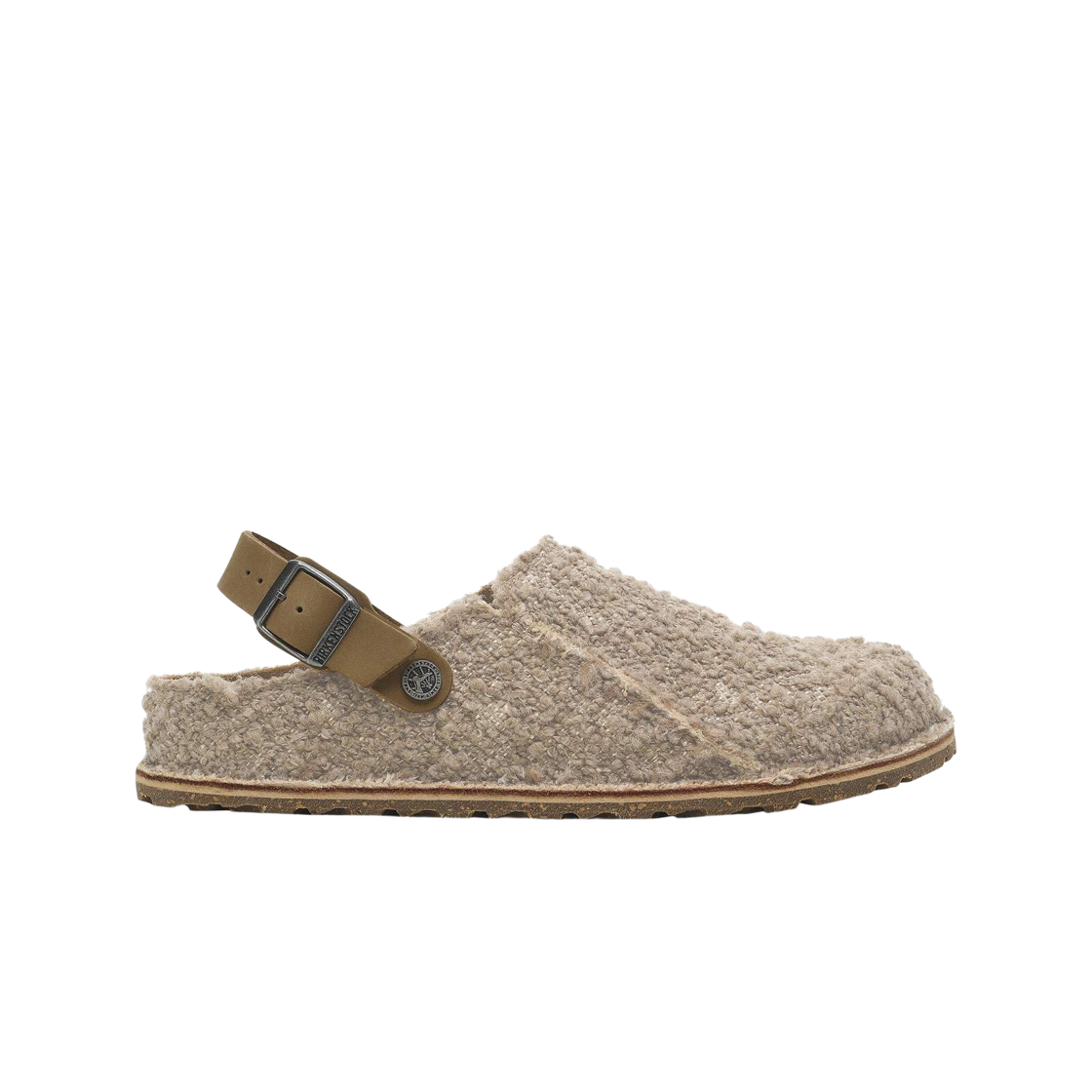 1028096 Birkenstock Lutry Premium Textile Grey Taupe - Narrow