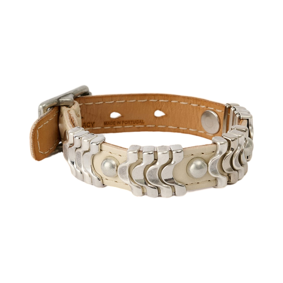 아워레가시 웨이브 브레이슬릿 딥 에크루 레더(Our Legacy Wave Bracelet Deep Ecru Leather)
