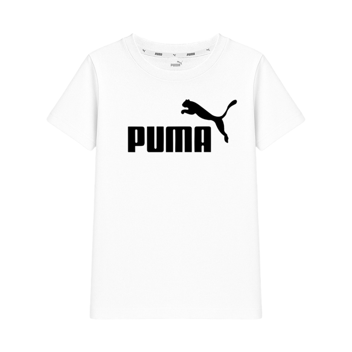587029-02 (Kids) Puma Essentials Logo G T-Shirt White
