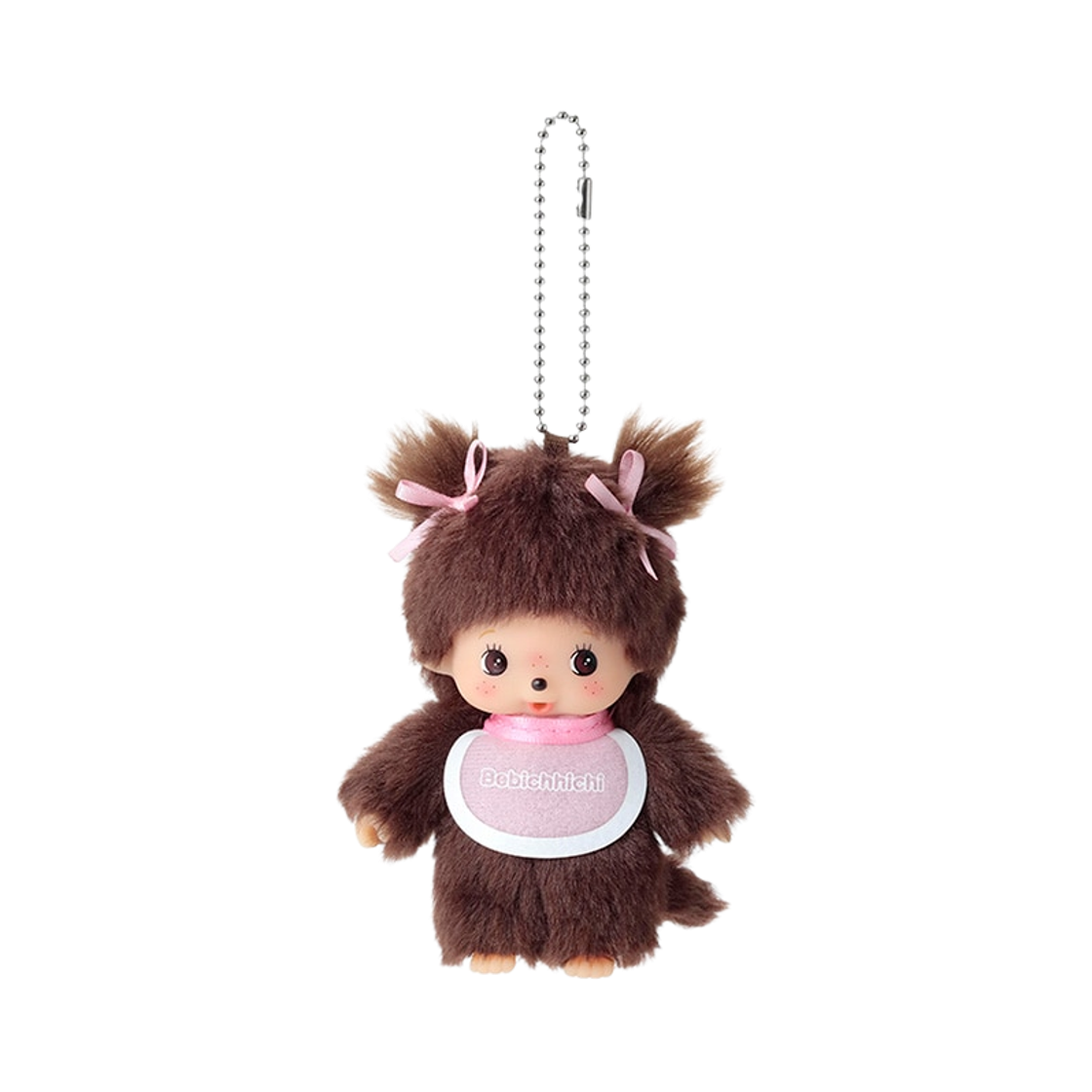 몬치치 베비치치 빅헤드 걸 키 체인 브라운(Monchhichi Bebichhichi Bighead Girl Key Chain Brown)