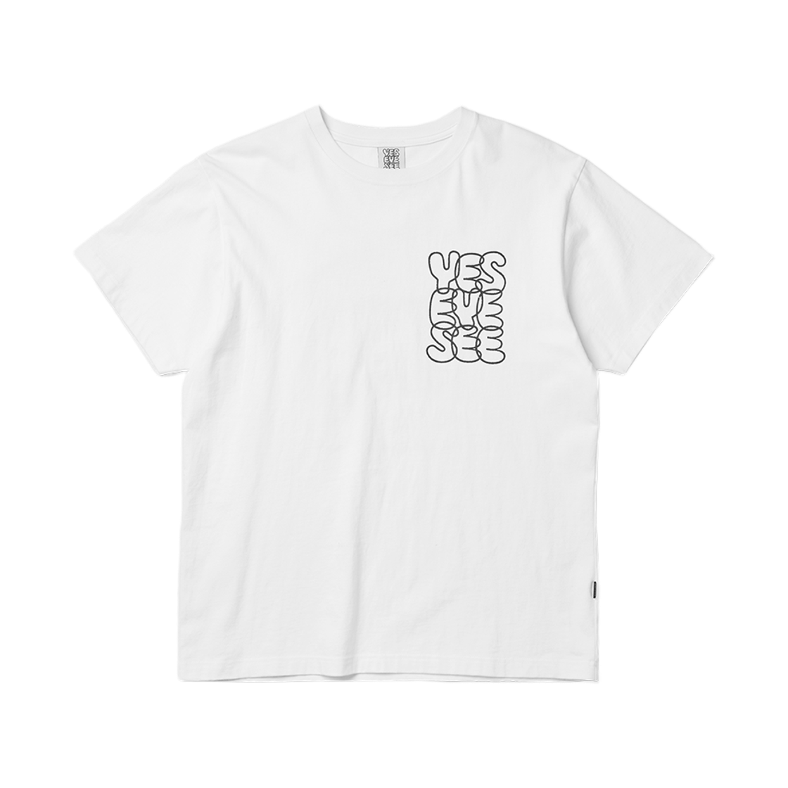 [더블적립]예스아이씨 씨로고 티 화이트