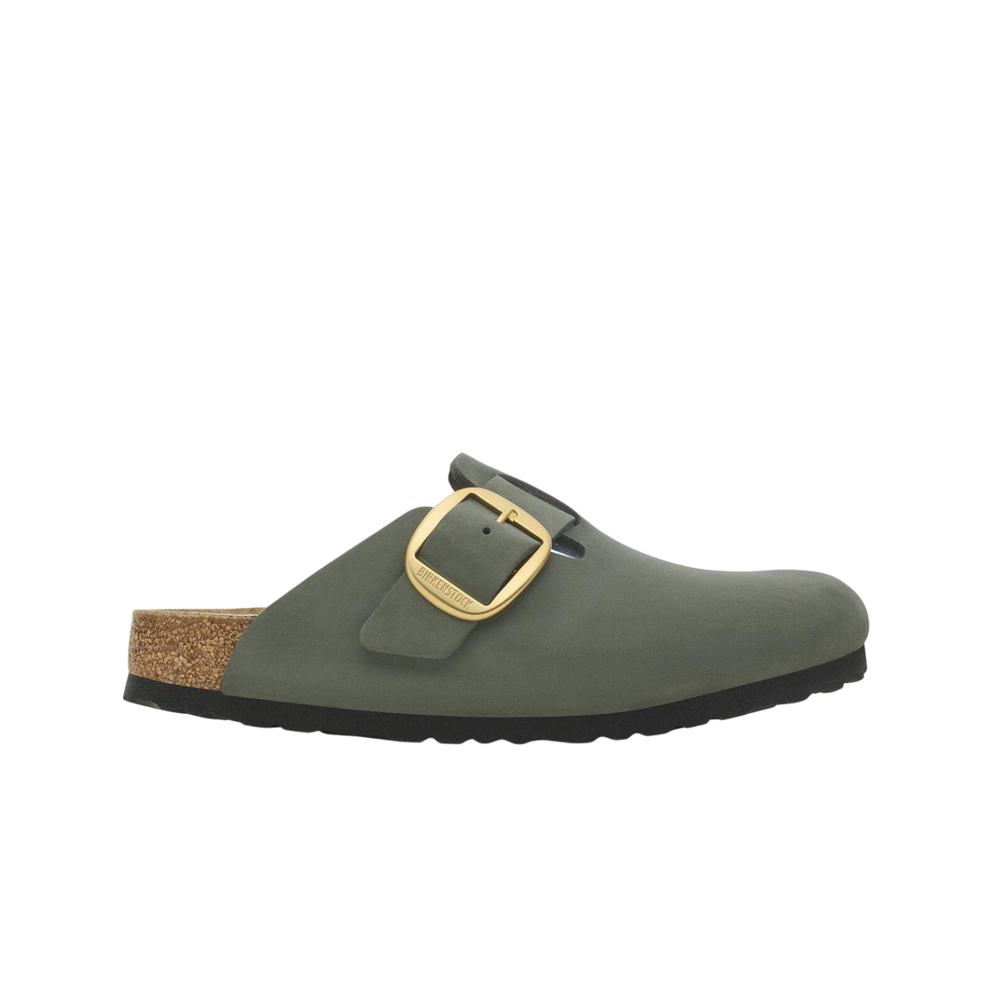 1028033 Birkenstock Boston Big Buckle Nubuck Leather Thyme - Narrow