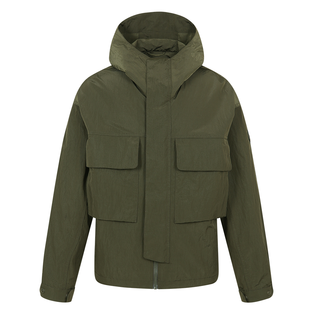 하이드로겐 남성 립스탑 아웃포켓 점퍼 카키(HYDROGEN Men's Ripstop Outer pocket Jacket Khaki)