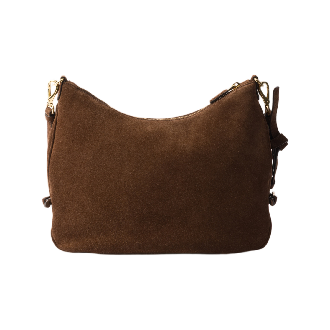 프라다 폴드 라지 스웨이드 백 코코아 브라운(Prada Fold Large Suede Bag Cocoa Brown) - 2