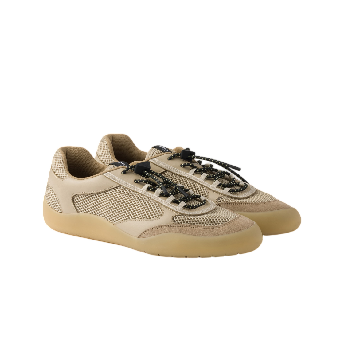 (W) 프라다 스피드락 메쉬 패브릭 스니커즈 데저트 베이지((W) Prada Speedrock Mesh Fabric Sneakers Desert Beige) - 2