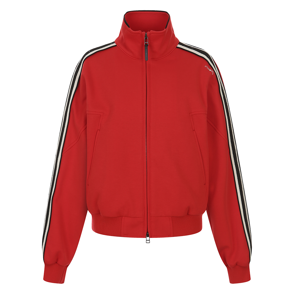 하이드로겐 여성 테이프 배색 트랙자켓 레드(HYDROGEN Women’s Taped Color-Block Track Jacket Red)