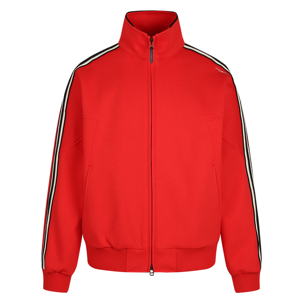하이드로겐 남성 테이프배색 트랙자켓 레드(HYDROGEN Men’s Taped Color-Block Track Jacket Red) - 1