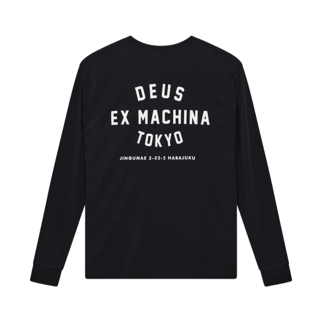 D253ULT910 Deus Ex Machina Harajuku L/S T-Shirt Black