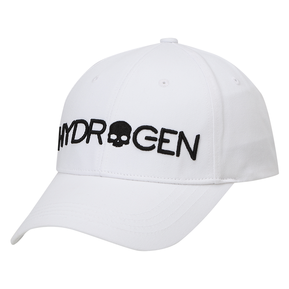 하이드로겐 로고 타이포그래피 볼캡 화이트(HYDROGEN Logo Typography Ball Cap White)
