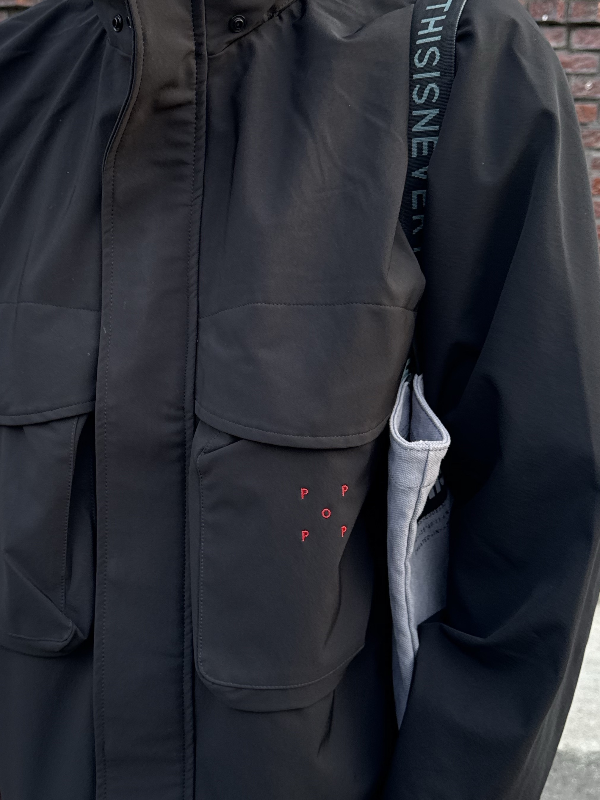 Pop Trading Company Popshell Jacket Black - 24FW 착용 스타일 - 3