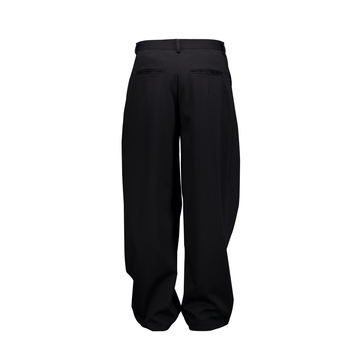 언더마이카 더블 턱 시그니처 슬랙스 블랙(Undermycar Double Tuck Signature Slacks Black) - 2