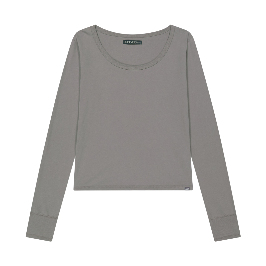 CY26FSTOLS304 COYSEIO 038 Raw Edge Long Sleeve Grey
