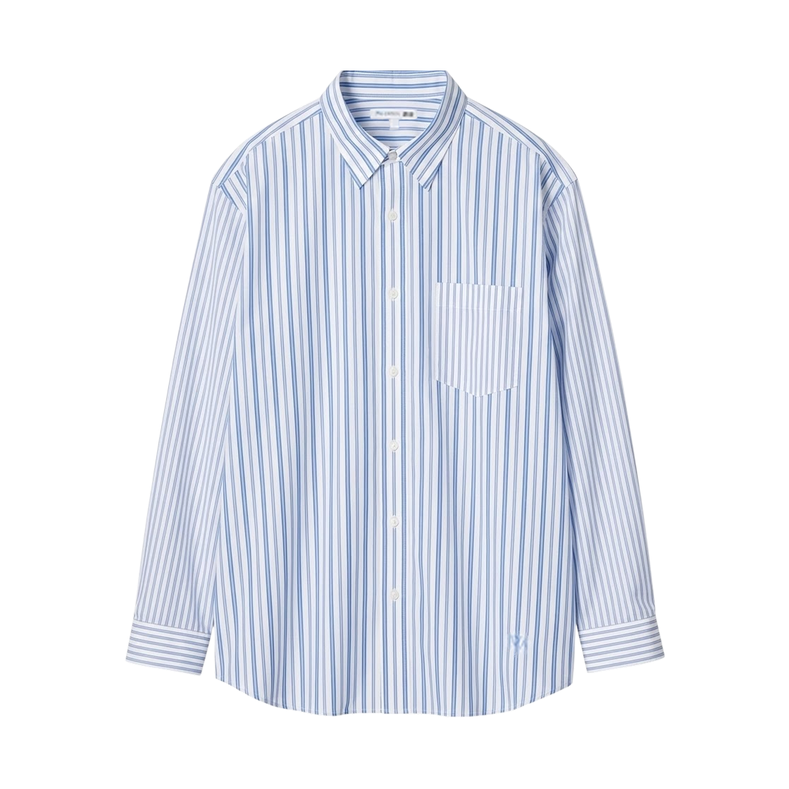 466939-64 Uniqlo x JW Anderson Cotton Broadcloth Shirt Blue