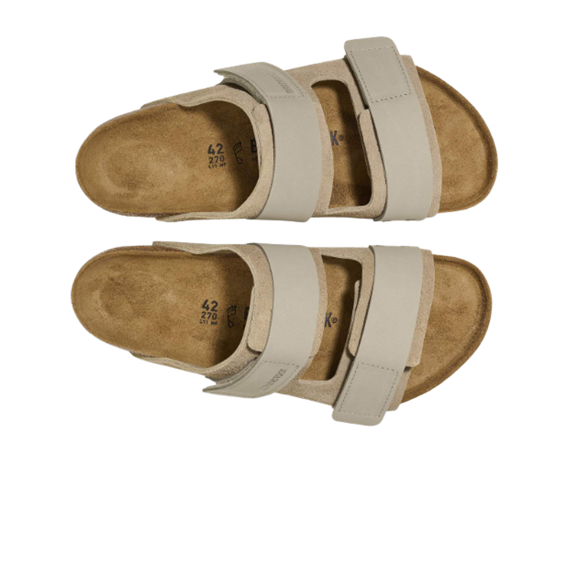 버켄스탁 우지 누벅 레더 스웨이드 토프 - 레귤러(Birkenstock Uji Nubuck Leather Suede Taupe - Regular) - 2