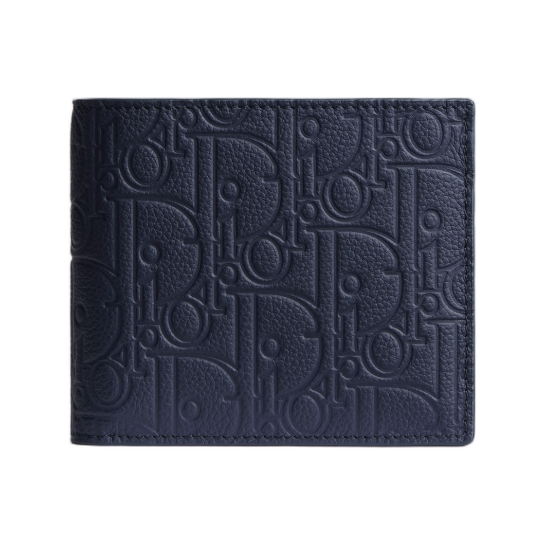 2ESBH027GLF-H523 Dior Bifold Wallet Dior Gravity Leather Navy Blue