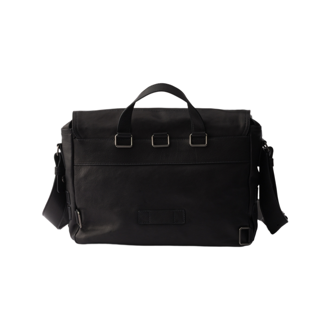 프라다 레더 메신저 백 블랙(Prada Leather Messenger Bag Black) - 2