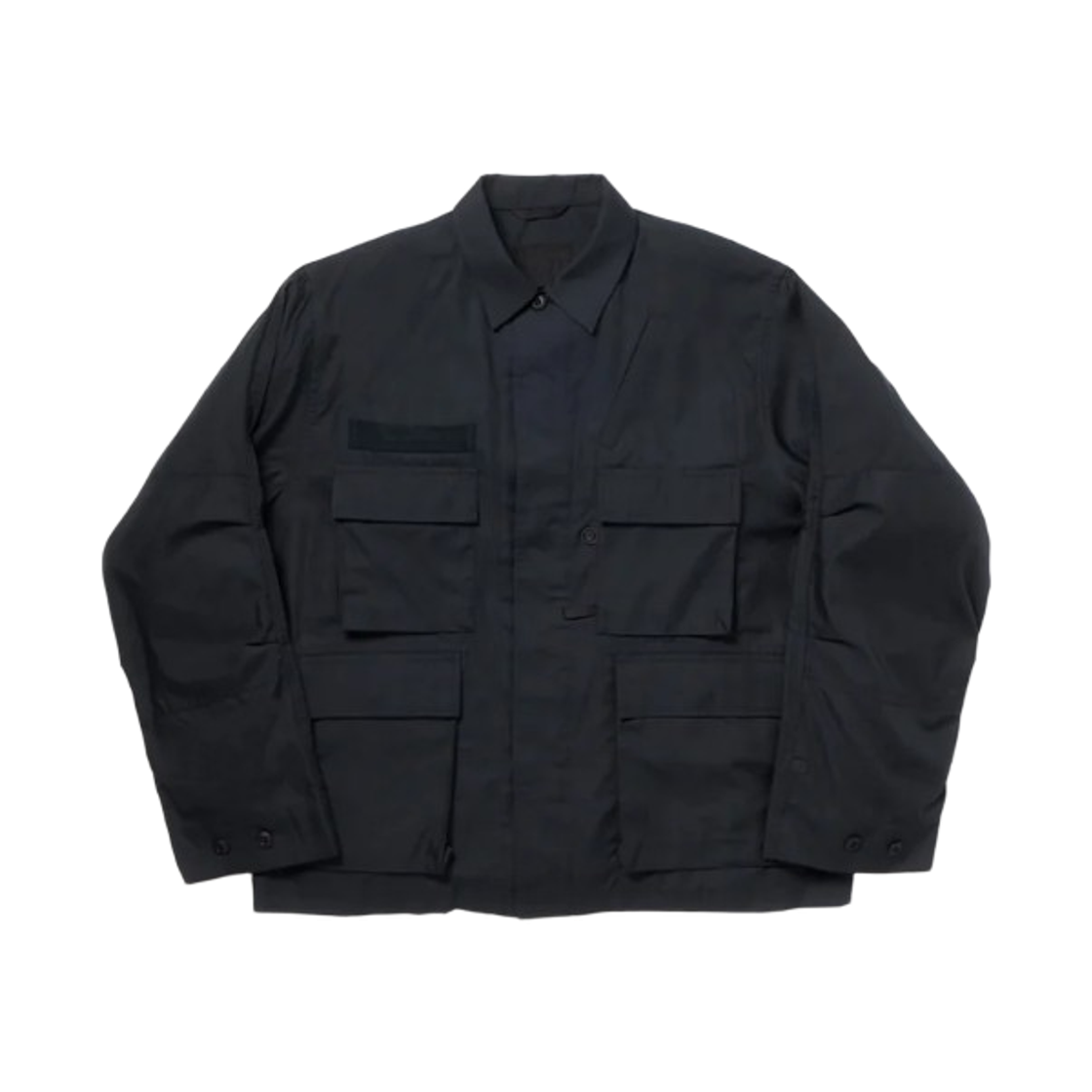 BE-83026 Daiwa Pier39 Tech Multi Fishing Pocket Mil BDU Shirt Black