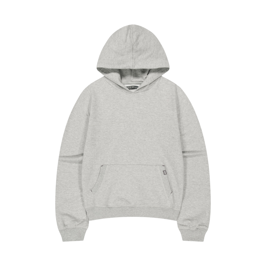 코이세이오 038 커버스티치 후디 멜란지 그레이(COYSEIO 038 Coverstitch Hoodie Melange Grey)