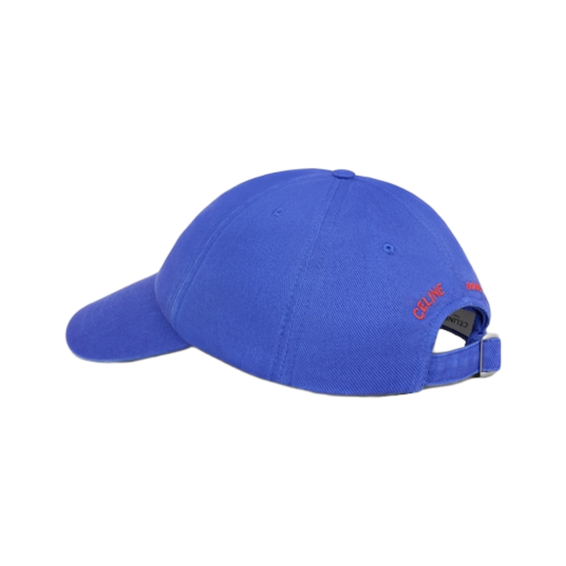 셀린느 트리옹프 캡 인디고 데님 블루 레드(Celine Triomphe Cap in Indigo Denim Blue Red) - 2