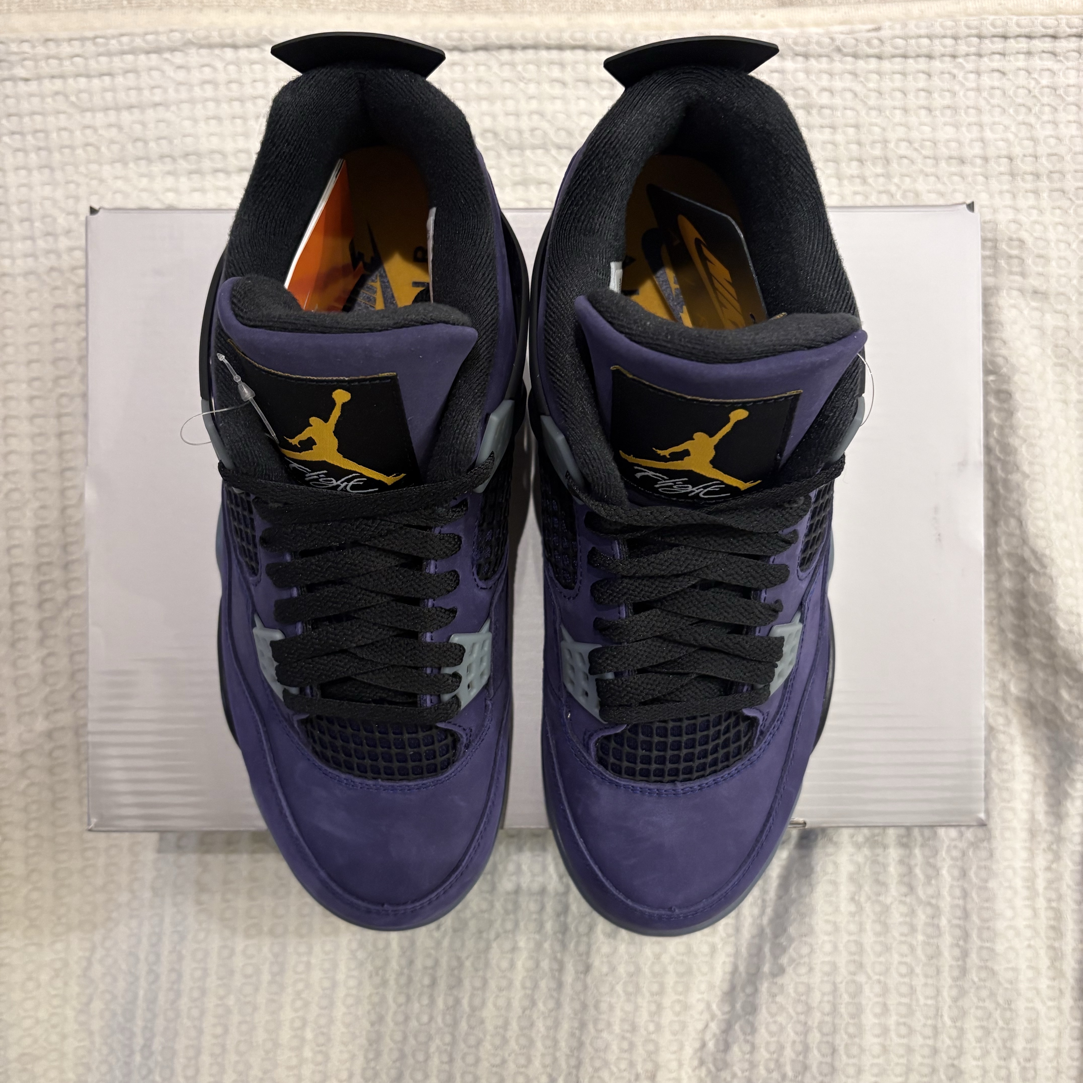Jordan 4 Retro Imperial Purple 착용 스타일 - 5