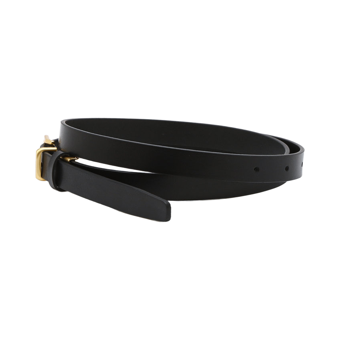 아떼 바네사브루노 액세사리 블랙 사각 버클 가죽 벨트 블랙(Athe Vanessabruno Acc Black Square Buckle Leather Belt Black) - 2