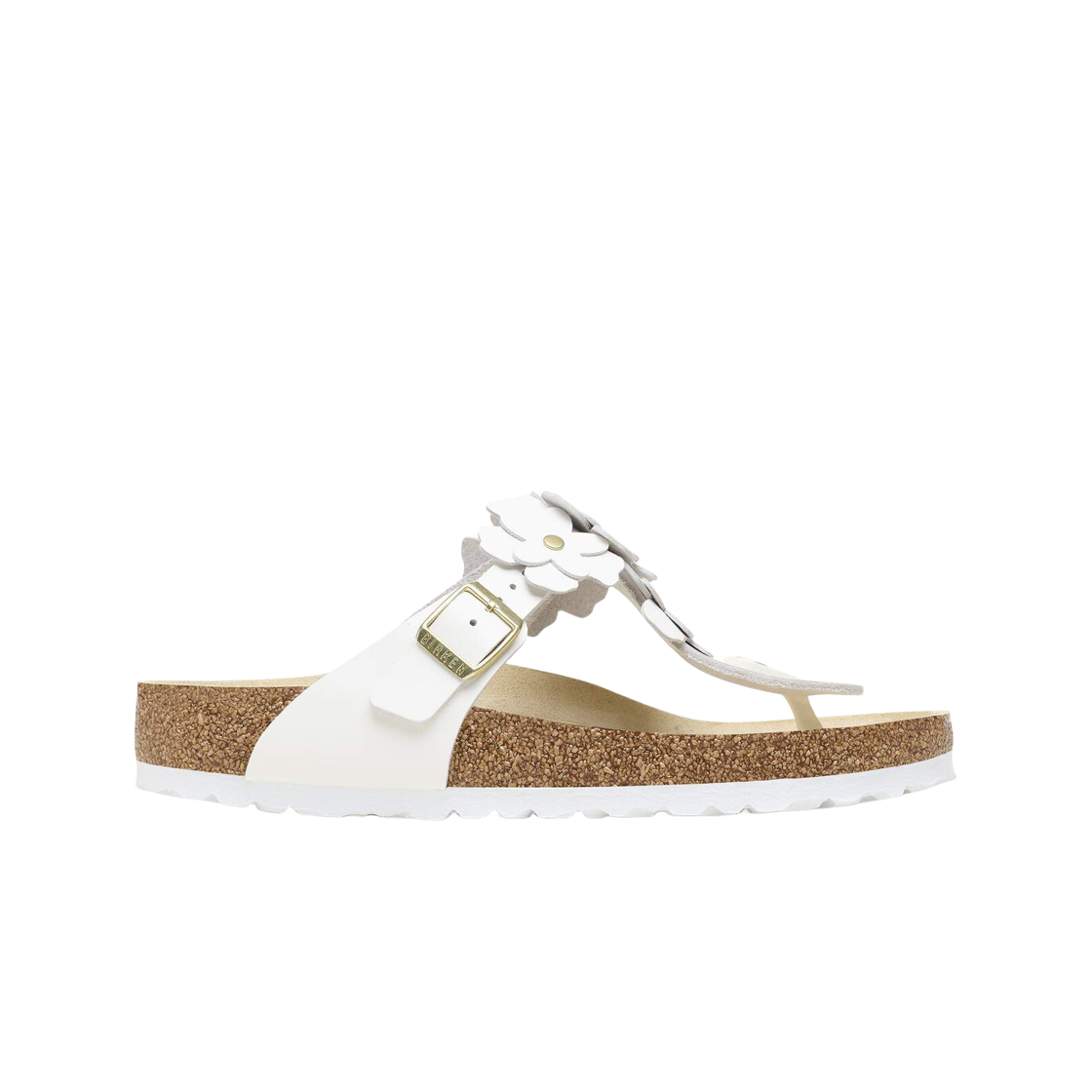 1026686 (W) Birkenstock Gizeh Flower White - Regular