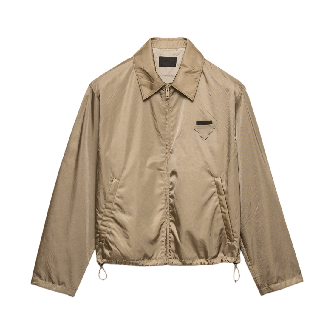 프라다 리나일론 블루종 지퍼 자켓 베이지(Prada Re-Nylon Blouson Zipper Jacket Beige)