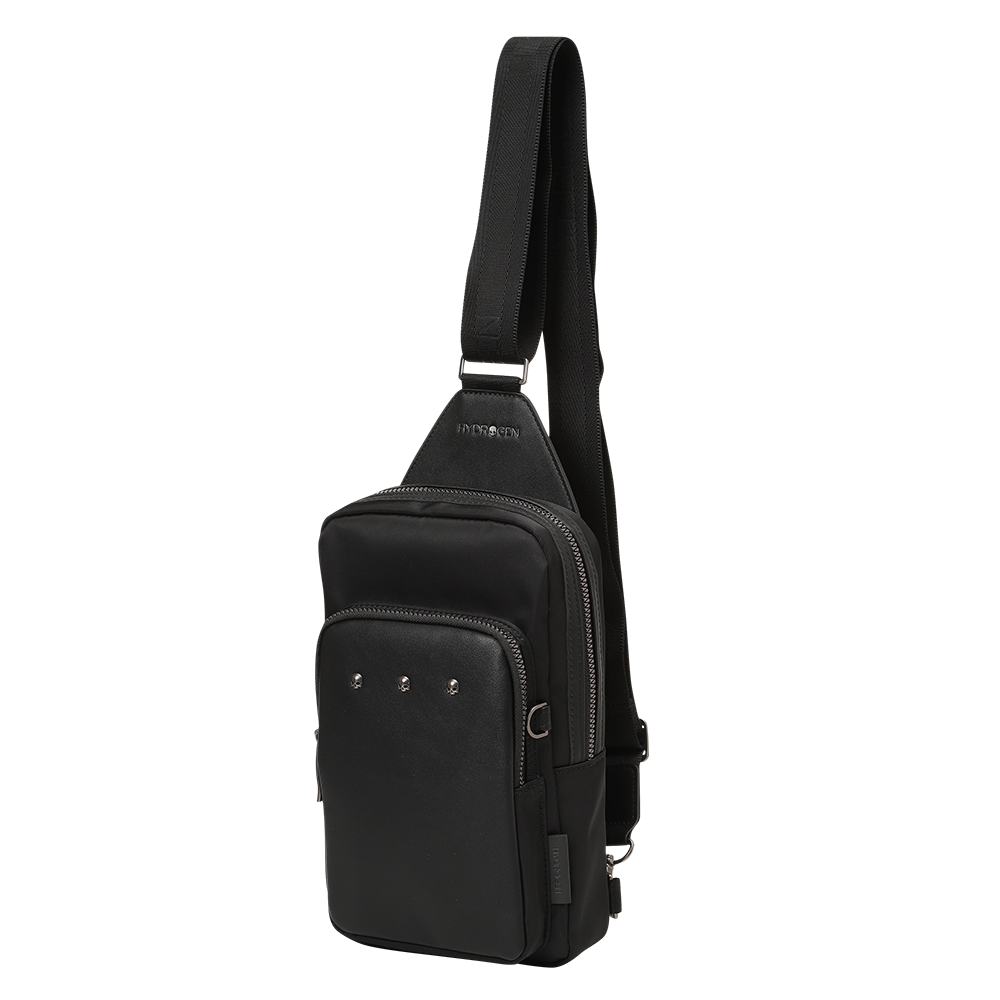 하이드로겐 스컬 크루 슬링백 블랙(HYDROGEN Skull Crew Sling Bag Black)