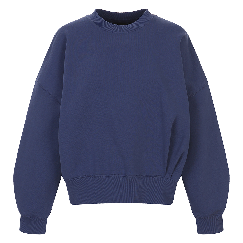 하이드로겐 여성 본즈 크롭 맨투맨 블루(HYDROGEN Women's Bone-z Cropped Sweatshirt Blue)