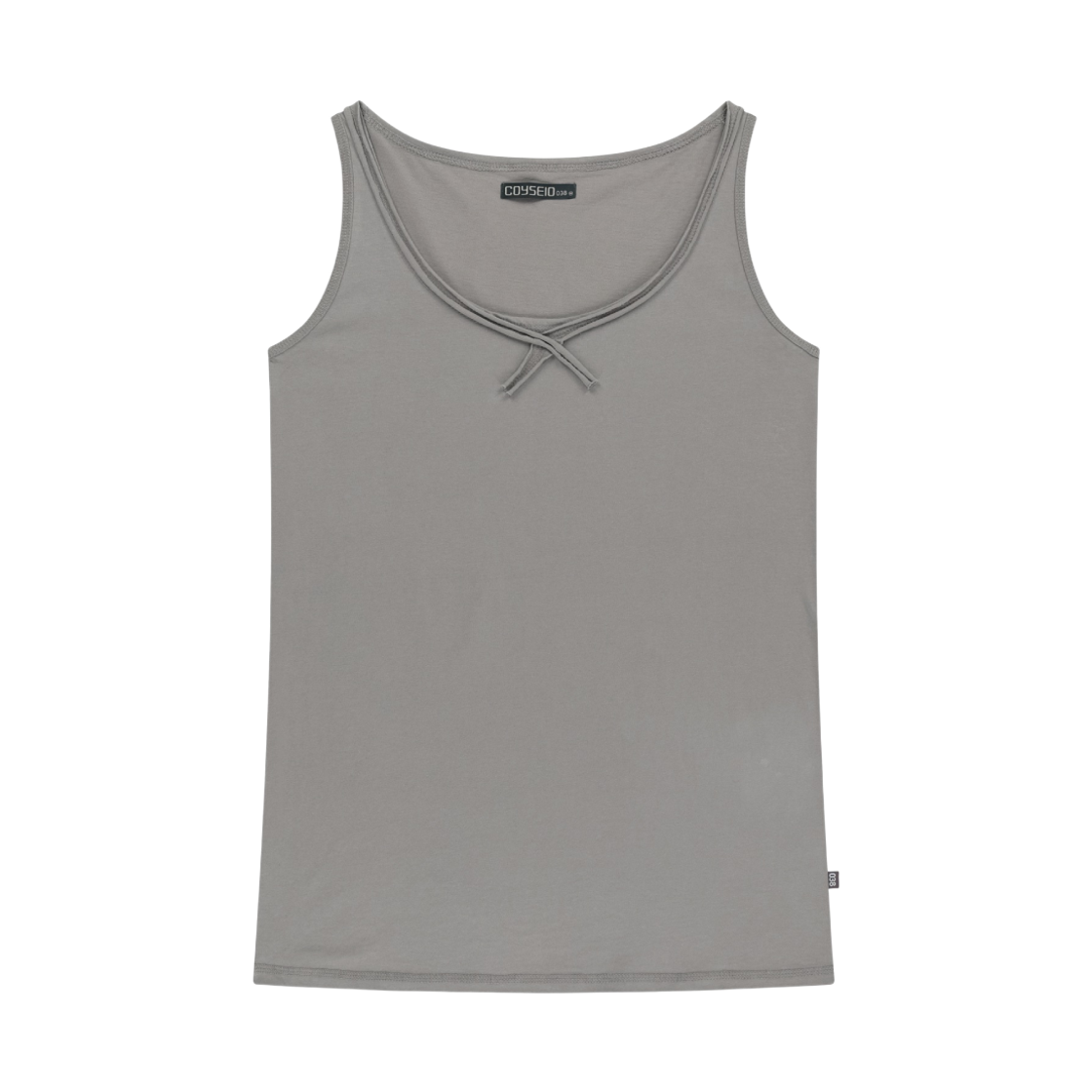 코이세이오 038 로우 엣지 슬리브리스 그레이(COYSEIO 038 Raw Edge Sleeveless Grey)